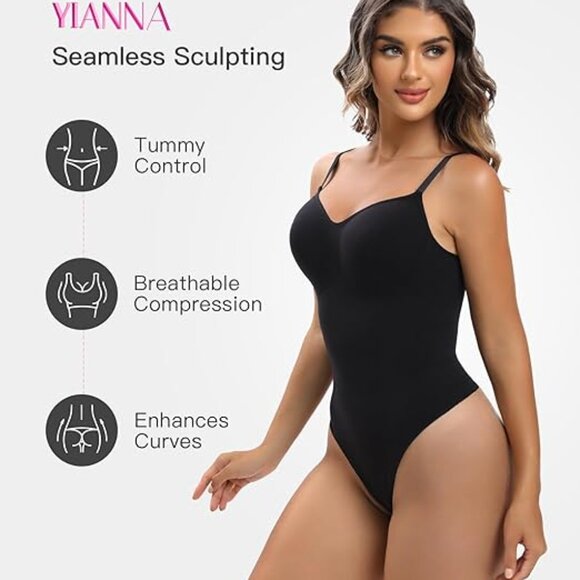 Sculpting Bodysuit for Women Tummy Control Seamless Shapewear Body Shaper（S/XS) - Picture 2 of 11
